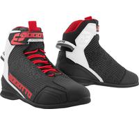 Bogotto Tokyo perforated Motorcycle Shoes, black/white/red, size 40