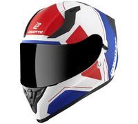 Bogotto V128 Strada Helmet, white-red-blue, size XL for Men