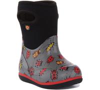 Baby Bogs Bugs Pull On Waterproof Boots Boys Shoes In Grey UK 4 - 9