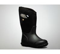 BOGS Kids York Waterproof Rainboot, Solid Black, Size 13