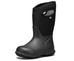 BOGS Kids York Waterproof Rainboot, Solid Black, Size 11