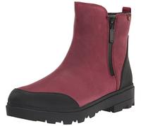 BOGS Women's Holly Zip Leather Boot Rain, Cranberry, 4 UK