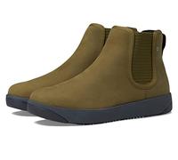 BOGS Women's Kicker Chelsea Leather Boot Snow, Olive, 6.5