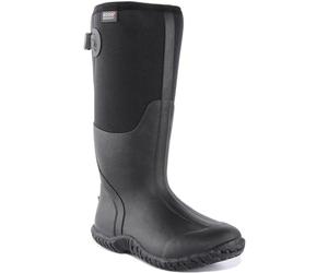 BOGS womens Womens Mesa Waterproof BootRain Boot, Adjustable Calf - Black, 5 UK