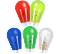 Boguish 5 Pacs Crystal Joystick Handle M6 Top Ellipse Ball Head Easy Install Controller Game DIY Rocker Oval Head Parts Replacement for Arcade Games Multi Color