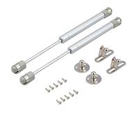 Bohaner 120N Gas Struts, 2Pcs Cabinet Door Hinges Lift Up Spring Flap Gas Strut Support Stay Bar Kitchen Cupboard Box 200N Pressure (Silver 120N)