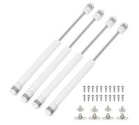 Bohaner 200N Gas Struts 4Pcs Cabinet Door Hinges Lift Up Spring Flap White Gas Strut Support Stay Bar Kitchen Cupboard Box 200N Pressure
