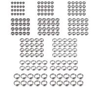 Bohaner 200Pcs Single Ear Stepless Hose Clamps Assortment Kit 7-21mm, 304 Stainless Steel O-Clips Pinch Clamp Set for Automotive Fuel Line, Coolant Hose, Air Pipe, Vacuum Tube & Plumbing with Case