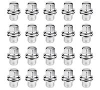Bohaner 20Pcs M14x1.5 Wheel Nuts 22mm Hex Alloy Wheel Nuts Chrome Closed End M14x1.5 Lug Nuts with Floating Captive Washers LR068126 RRD500290 for Range Rover Sport Discovery 3&4 Range Rover L322