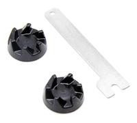 Bohaner 2x Coupling 9704230 Blender Coupler Replacement Part for Kitchen Aid Mixer Models KSB52, KSB5, 5KSB52 and 5KSB5 with Mounting Key