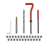Bohaner 30 Piece Thread Repair Set M6 x 1 mm Thread Repair Tools Metric Thread Repair Kit Compatible Indoor Wire Insert Kit Helicoil Thread Sleeve Hand Tool Set for Car Repair