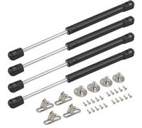 Bohaner 40N Gas Struts 4Pcs Cabinet Door Hinges Lift Up Spring Flap Black Gas Strut Support Stay Bar Kitchen Cupboard Box 40N Pressure
