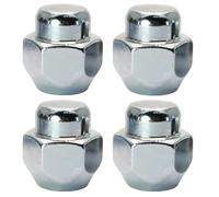 Bohaner 4Pcs Wheel Nuts Alloy Wheel Nut M12x1.25 Chrome 21mm Hex Carbon Steel Lug Nuts Silver 40224-V5510 For Infiniti ESQ Nissan Teana Tiida Yida