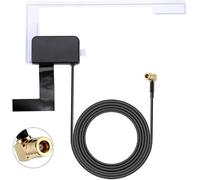 Bohaner DAB Car Antenna SMB, DAB+Radio Aerial Antenna AM/FM with 3M Copper Coaxial Cable Stable Transmission Car Radio Glass Windscreen Mount for Pioneer Clarion JVC Kenwood Alpine
