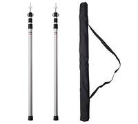 Bohaner Telescopic Pole for Tents Tarp 2 x Telescopic Poles Tent Poles Aluminium Telescopic Tent Poles