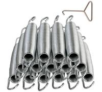 Bohaner Trampoline Springs 5.5 Inch Galvanised Steel Pack of 15 | Heavy Duty For 8ft 10ft 12ft 14ft 15ft 16ft; Stainless Steel Replacement Springs
