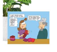 Bohany 2026 Wall Calendar 12 Month - Collectible Funny Home Decor | 12 Month Comics Wall Yearly Calendar,for Tracking Planning Scheduling Women Quilting Lovers Home Office School Study Work