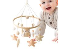 Bohany Baby Crib Mobile | Nursery Decoration Crib Mobile - Soft Toy Sensory Bedding Neutral Design Handmade Decor for Girl Play Tummy Bedroom Nursery Home