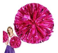 Bohany Cheerleading Poms, Pom Poms for Cheerleading, Large Dance Team Pompoms, 30 cm / 11.8 Inch Dance Game Team Spirit Cheer with Finger-Friendly Rings for Children Adults