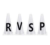 Bohany Dressage Square Letters, Dressage Cones, Equestrian Competitions Training Accessories, Stackable Sports Training Cones, Portable White Letters for Equestrian, Jumping, Events