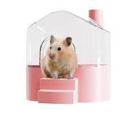 Bohany Hamster Sand Bath Container, Large Transparent Sand Bath Container - Animal Enclosure Decoration for Bathing Cleaning Playing Explore Sleeping for Lemmings and Gerbils