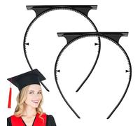 Bohany Hat Headbands for Graduation Insert, Graduation Hat Insert, Set of 2 Reusable Bachelor Hairdress Stabilizers for Natural Hair, Curls, Braids, Locs, Twists and Straight