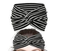 Bohany Headbands for Women Boho | Printed Yoga Hairbands | Stylish Breathable Headwear for Wives Wedding Ladies Running Girls Music Festival Yoga Casual Wear Enthusiasts Cycling