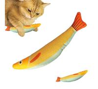 Bohany Plush Cat Chew Toy, Chew Toy to Prevent Teeth Grinding, Interactive Toy in Fish Shape for Cats, Chinchillas, Rabbits and Other Small Animals