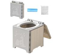 Bohany Portable Toilet for Camping | Portable Foldable Toilet Camping Supplies - Potty Training Seat with Carry Bag for Adults Elderly Toddler, Car RV Beach Hiking Fishing Road Trip