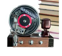 Bohany Record Player Car Air Freshener,Retro Air Freshener Clip Vent Outlet - Aromatherapy Decoration Solar-Powered Diffusers for Automotive Men Women Adult Fragrance