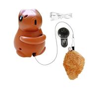 Bohany Squirrel Cat Toy, Rechargeable Electronic with Plush Tail, Moving with Suction Cup, Pet Supplies for Boredom
