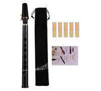 Bohany Travel Sax - 8-Hole C Key Portable Sax,Woodwind Instrument for Beginner Kids Amateurs Music Lovers, Compact Practice Tool with Reeds and Carrying Bag
