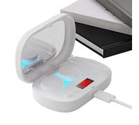Bohany Ultrasonic Lens Cleaner - Soft Lenses Portable Ultrasonic Cleaning Tool,5 Modes Intelligent Display Solution Soak Case Cleaner for Daily Use Travel Sharing