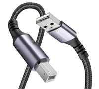 Bohconn USB Printer Cable 5M,USB 2.0 Type A Male to B Male Printer Scanner Cord Compatible with Canon, HP DeskJet/Envy, Lexmark, Dell, 3D, DAC, Xerox, Samsung etc.