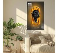 BoHeart Display Wallboard for Lego Technic 42172 McLaren P1 racing car, Compatible with Lego Ferrari Cars, Gift Ideas for Lego Car Wall Mount Enthusiasts, Only Display Wallboard (McLaren P1-A)
