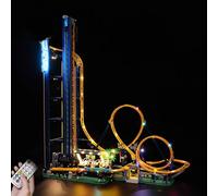 BoHeart LED Light Kit for LEGO 10303 Vertical Roller Coaster - Plastic (Model Kit Not Included) (Remote Control Edition)