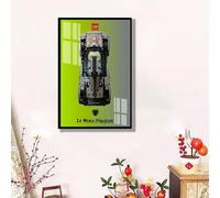 BoHeart LEGO 42156 1:10 Scale Wall Mount Display Frame - Compatible with LEGO Technic 42156 - Clear Acrylic - 50 * 80cm