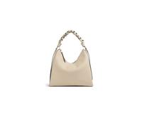Coccinelle Leather Boheme Grana Double Shoulder Bag Sandshell/Seagrass beige
