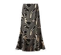 Boheme Skirt Women Vintage Wrap Skirt High Waist Floral Print Casual Chic And Elegant Slim Fit Flowy Hem Comfortable Fit Temperament Autumn Holiday Skirts