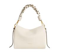 COCCINELLE Crossbody Double Grainy Leather Pearl / Cognac