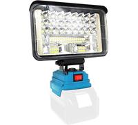 Bohemen Work Light for Makita 18V Battery, Cordless Spotlight with 90W 5400LM, Low Voltage Protection, LED Camping Light for Hiking, Fishing,Job Site (Battery not Included) (Blue, 5 Inch)