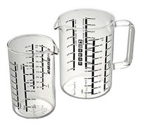 Bohemia 2-piece measuring cup set, glass, transparent, 9.5 x 8.3 x 13.3 cm, 2 units 172