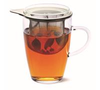 Bohemia Cristal 022004023 Tea Glass Set Tea for One, Glass, Clear, 11 x 8.5 x 13.5 cm