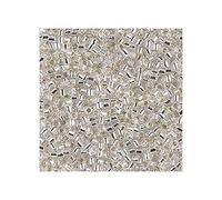 Bohemia Crystal Valley 5 g Miyuki Delica Rocailles Seed Beads 11/0, Silver, 1.6 mm, Glass, Round, 0.18 oz, 1 piece