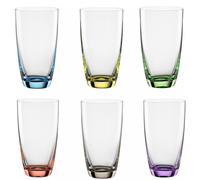 Bohemia Longdrink Tumbler Viva Colori Colored Drinking Glasses 350ml Set of 6