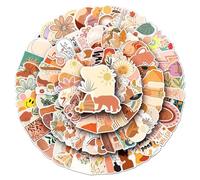 Bohemia Stickers 100pcs,Aesthetic Decoration Water Bottles Vinyl Stickers for Scrapbook,Laptop,Kid,Teen,Girl