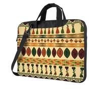 Bohemia Style Traditional African Pattern Print Multi-Pocket Laptop Bag Shoulder Crossbody Case Shockproof Computer Briefcase For Sports