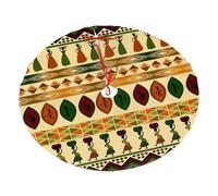 Bohemia Style Traditional African Pattern Printing Christmas Tree Skirt For Halloween,Snow Christmas Decorations For Holiday Trees Ornaments
