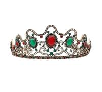 Bohemia Wavy Lines Round Resin Vintage Flower Tiaras Crown Antique Gold Color Hairband Indian Turkish Ethnic Hair Jewelry Versatile Occasions