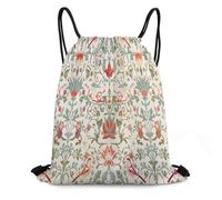Bohemia William Morris Art Pe Bag Versatile Drawstring Bag Durable Sports Backpack For Yoga Party Women 36X42Cm